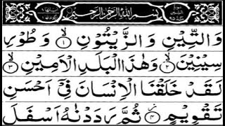 Surah At-Tin 100 Times Repeat Full