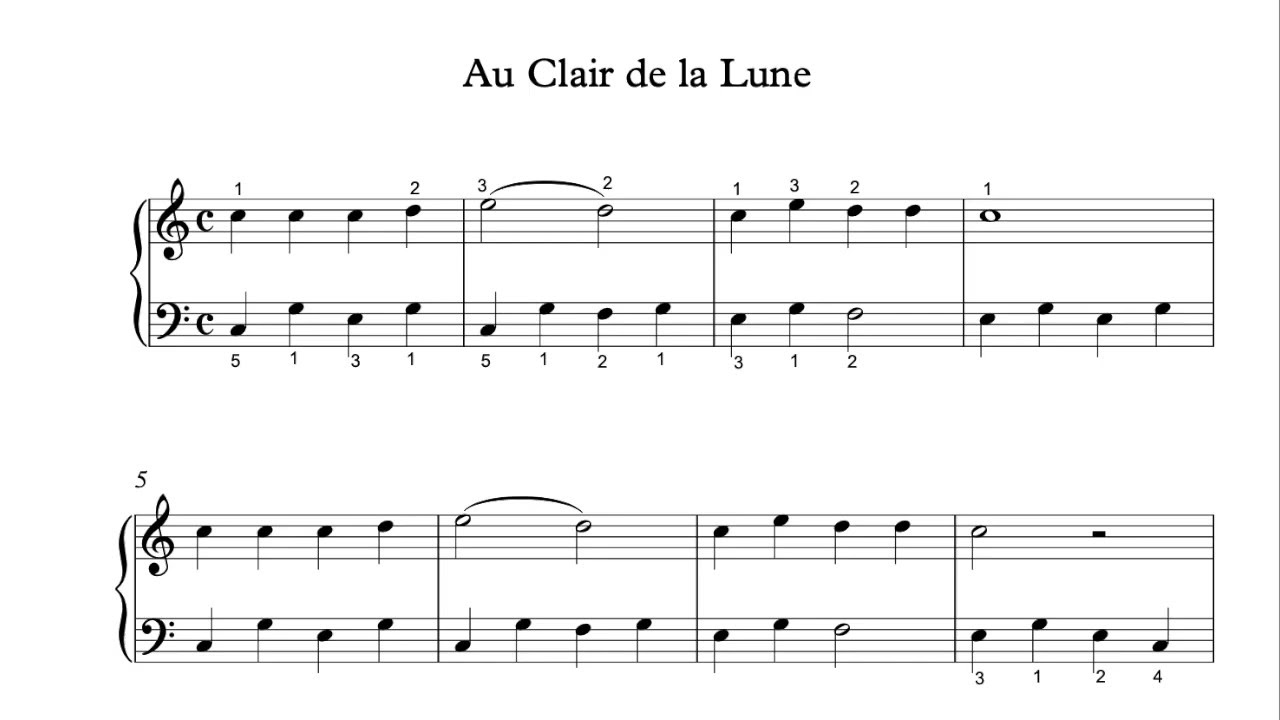 Au clair de lune