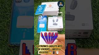 Electronics Gadgets with QR Stickers — Watch & Register!🔒📱🖱️#azarchannel #SmartSticker #LostAndFound