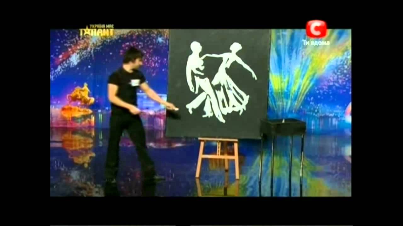 Amazing painting on Ukraine got talent 2014 YouTube