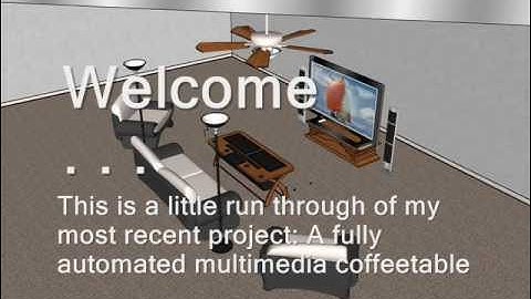SketchUp: Multimedia Coffee Table