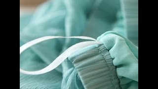 Как пришить резинку к шифоновой юбке на подкладке. Как пришить резинку к шифоновой юбке на подкладке.