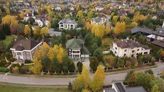Видео с квадрокоптера: дом Макаревича в посёлке Павлово
