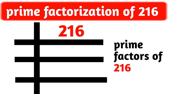 Prime factors of 216 - prime factorization ll prime factor kaise nikale ll maths 🫣