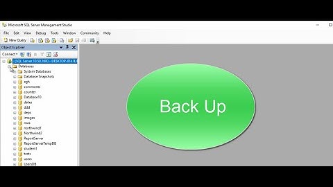 Back Up and Restore of SQL Server Databases