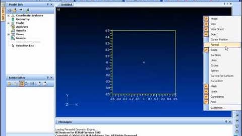 FEMAP - User Interface - Tool Bar Part 2 - Szczegóły