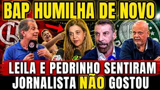 PRESIDENTE DO FLAMENGO HUMILHA DE NOVO A LEILA PEREIRA. PEDRINHO SURTOU, JORNALISTA FICOU IRRITADO!!