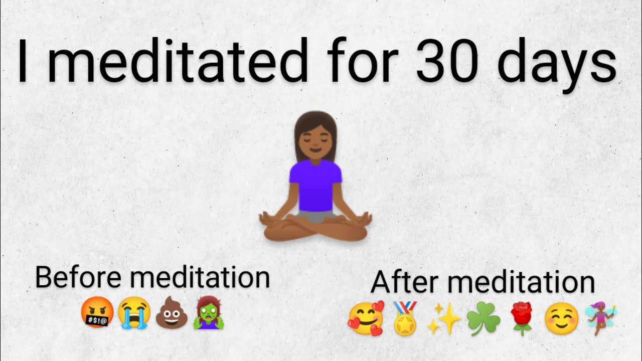 I meditated for 30 days and it changed my life - YouTube