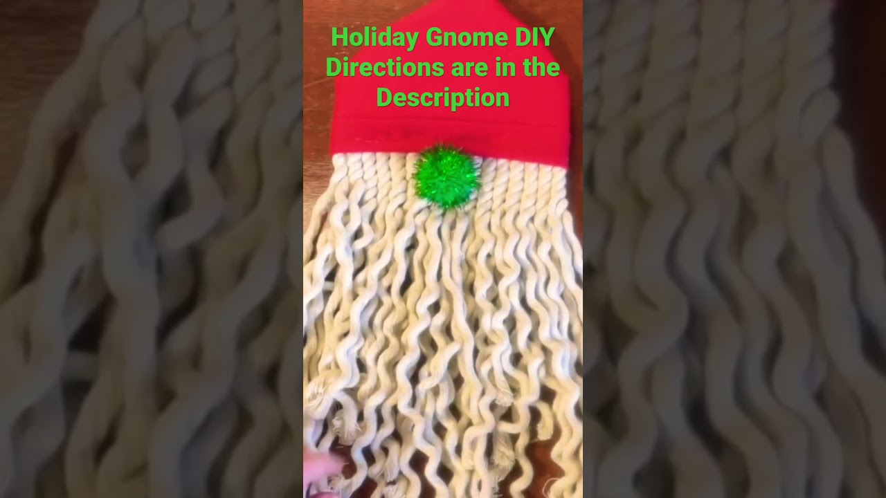 Holiday Gnome - Budget Friendly- Dollar Tree DIY Craft -Macramé with Nautical Rope 