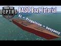 From The Depths | Boat Tutorial - The Basics (AI - Propulsion - Hull building)