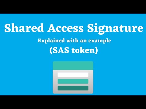 Video: Hoe krijg ik een Azure-token in SAS?
