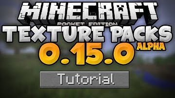 TEXTURE PACKS in 0.15.0 - How To Install Resource Packs in MCPE Beta - Minecraft PE (Pocket Edition)