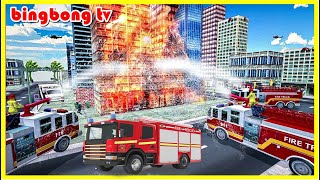 Ô Tô Hoạt Hình Xe Cứu Hỏa - Xe Cứu Hỏa Cứu Hộ Khẩn Cấp #2|Fire Truck Driving Simulator |Android Game screenshot 4