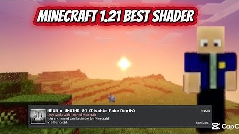 Minecraft 1.21 new shader (Newb X Unwind V4) link in pin comment!!!
