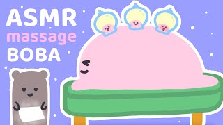 Deep Sleep Oil Massage and Cupping Therapy on Slimy Boba (ASMR Animation)