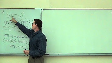 Intermediate Algebra Lecture 10.4 Part 6