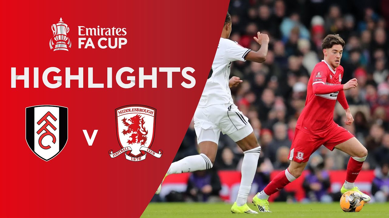 [Highlight] Emirates FA Cup : Fulham vs Middlesbrough (10-01-69)