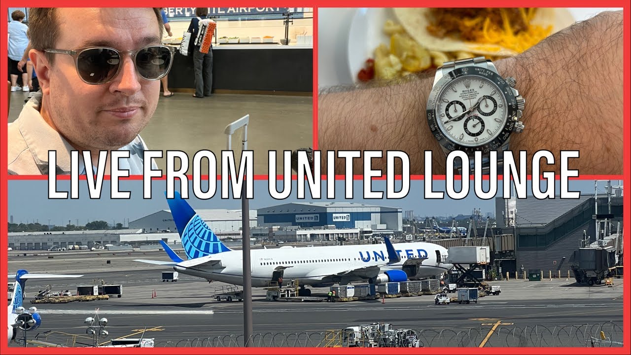 LIVE from Newark United Club Terminal C YouTube