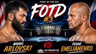 Andrei Arlovski vs Fedor Emelianenko 😳 | Fight Of The Day #3