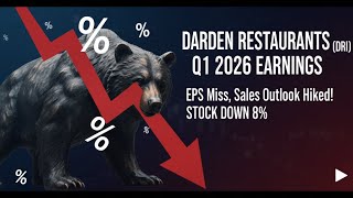 Darden Restaurants (DRI) Q1 2026 Earnings: EPS Miss, Sales Outlook Hiked! Stock Drops!