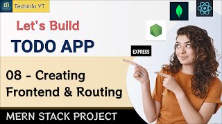Creating frontend and routing setup Mern todo App | | Mern Stack Project