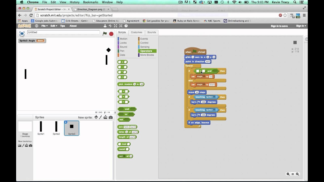 Scratch Pong lesson Part 2 - YouTube