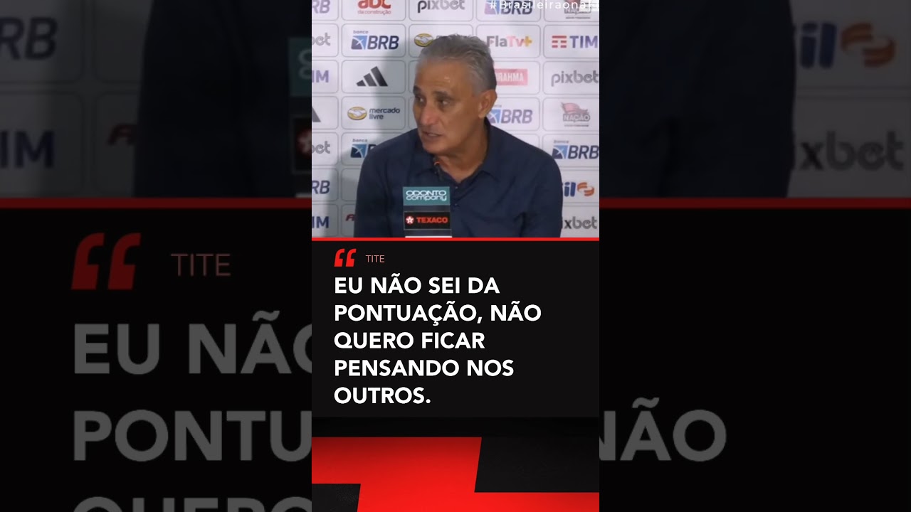 Olha o que o Tite falou sobre a tabela do Brasileirão #shorts