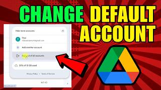 How To Change Default Google Drive Account (2026) (Quick And Easy Guide) How To Change Default Google Drive Account (2026) (Quick And Easy Guide)