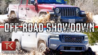 Jeep Gladiator Willys vs Nissan Frontier PRO4X  Icy OffRoad Showdown!