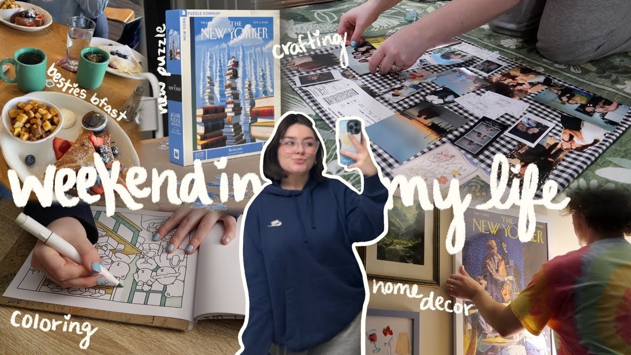 cozy weekend in my life 🎨 🖼️ ☕️ gallery wall, cozy hobbies, and ...