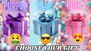 : Choose Your Gift || 3 Gift Box Challenge || Purple, Blue & Pink #pickonekickone #giftboxchallenge