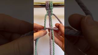How to Create a Square Knot Sennit in Macrame #macrametutorial #diymacrame
