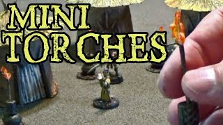 Easy Miniature CELLOPHANE TORCHES Tutorial for your Dungeons and Dragons Game (The DM's Craft #109)