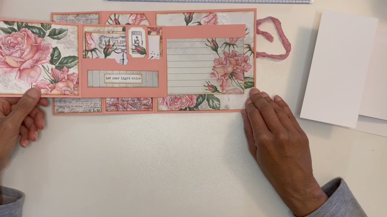 Turn a Joy Fun Fold Card into a Folio - YouTube