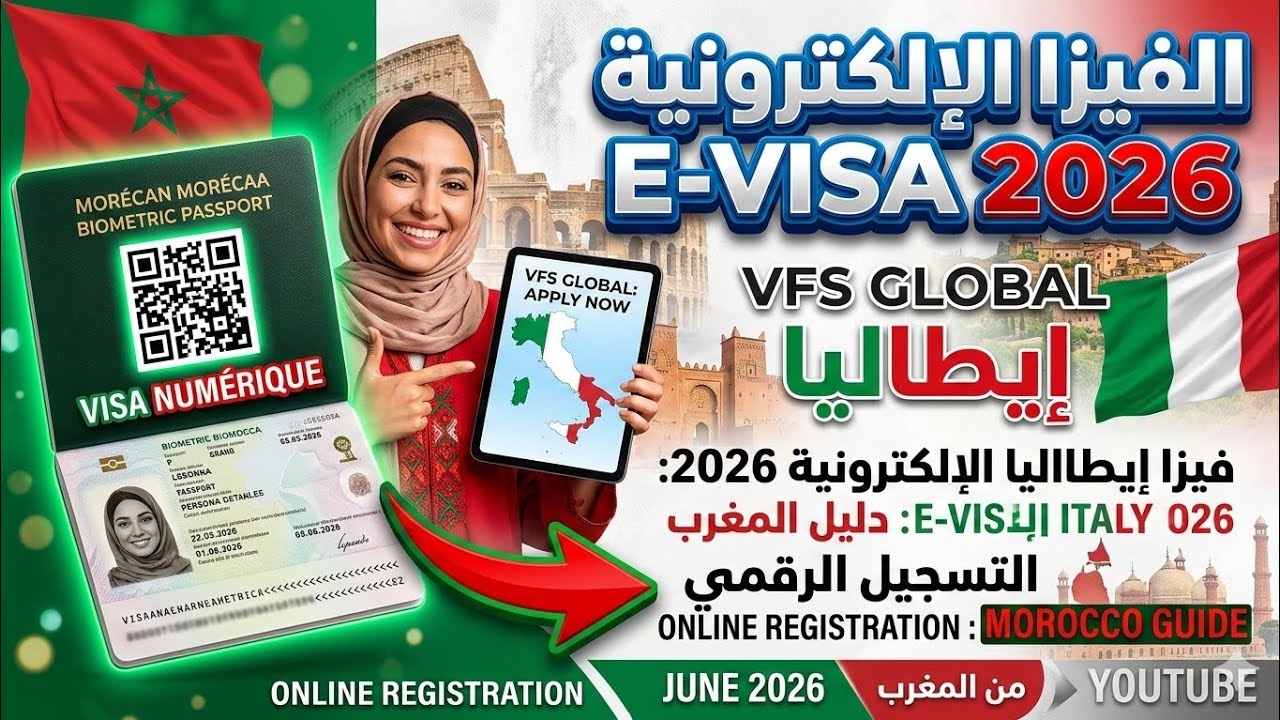 جديد التأشيرة الرقمية الالكترونية لإيطاليا/ انتهاء ازمة المواعيد /الفيزا توصلك حتى الدار2026🇮🇹🇮🇹 