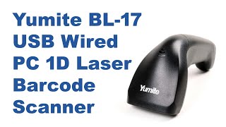 How To Use Yumite BL 17 USB Wired PC 1D Laser Barcode Scanner