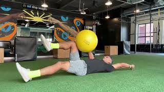 Swiss Ball Ipsilateral Deadbug