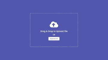 Drag & Drop or Browse - File upload Feature using HTML CSS & JavaScript
