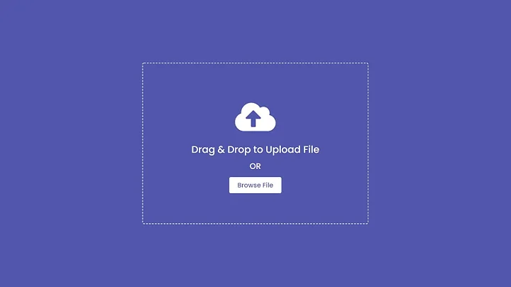 Drag & Drop or Browse - File upload Feature using HTML CSS & JavaScript