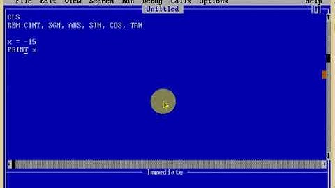 19 Library Functions CINT, SGN, ABS, SIN, COS, TAN