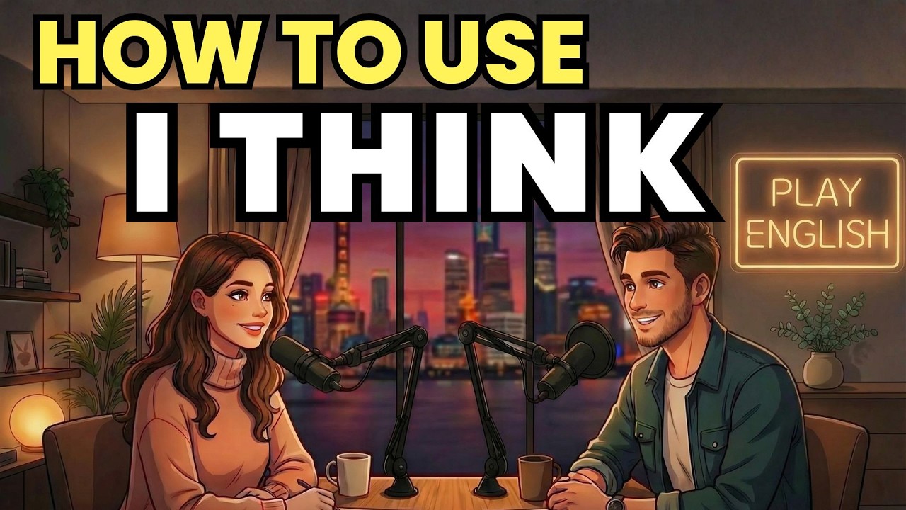 Learn English with Real Conversations Podcast | How to Use “I Think” in Everyday English