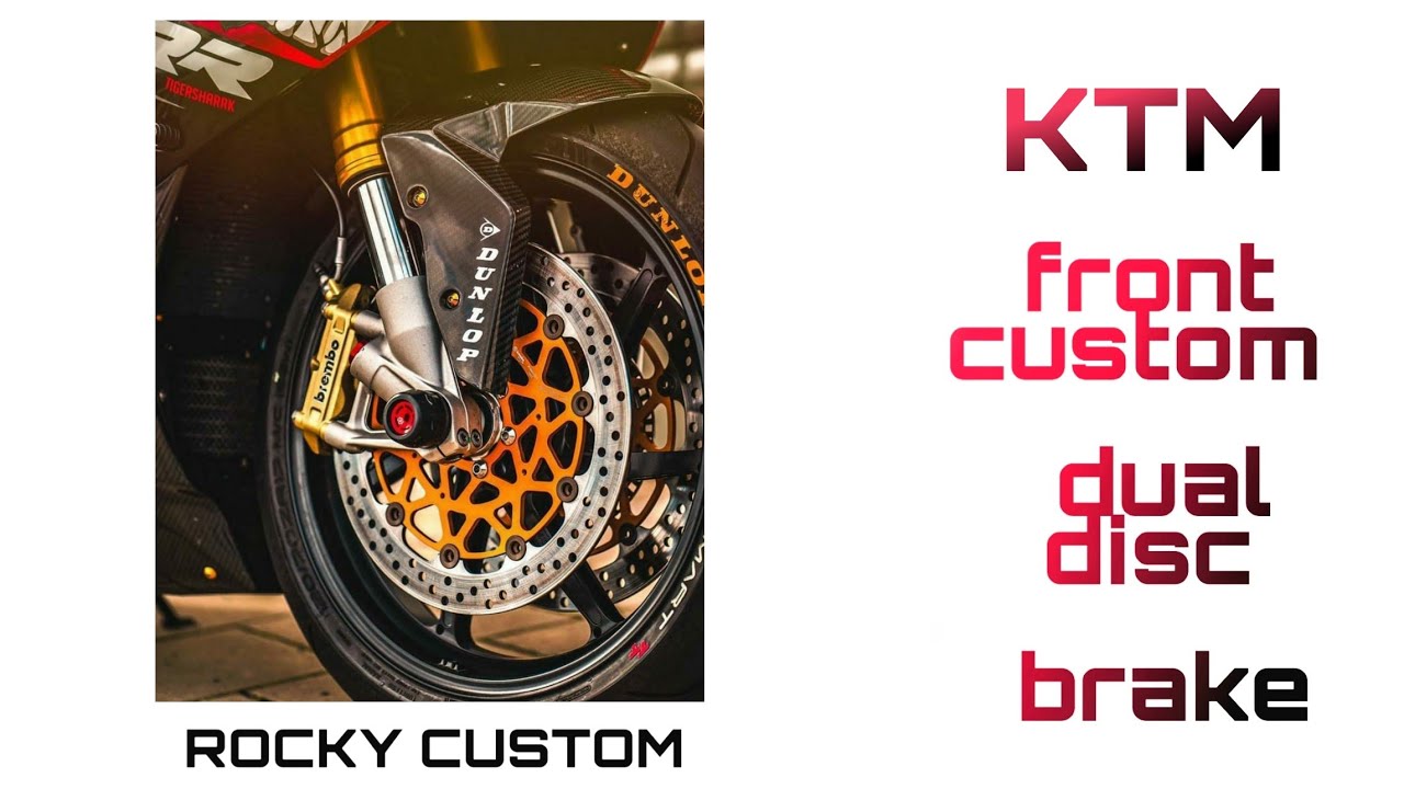 CUSTOM DUAL DISK BRAKE YouTube