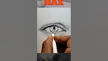How To Draw A Realistic Eye - How To Draw A Eye Front View #shorts
