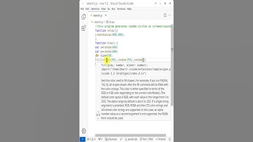 Generating Random Circles in p5.js Shorts