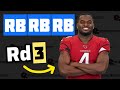 Drafting RB RB RB.. with Jeremiyah Love Round 3