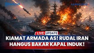 Kiamat Bagi Armada AS! Jet Tempur dan Kapal Induk Washington Hangus Terbakar Diamuk Rudal Iran
