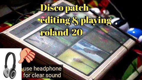 disco patch editing &playing roland spd 20🥢