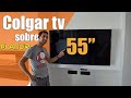 ✅ Cómo COLGAR TV 55" SOBRE una pared de PLADUR ✅ con SOPORTE ARTICULADO | 2021