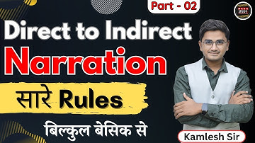 Class 33 Narrations , Change of Tense, Part 2 | Direct Speech & Indirect Speech Practice