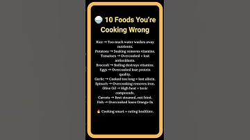 🍚 10 Foods You’re Cooking Wrong | Healthy Eating Hacks